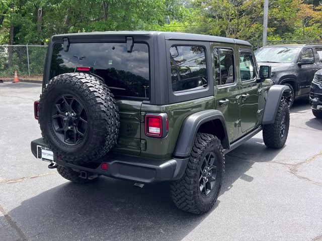 2024 Sarge Green Clearcoat Jeep Wrangler Willys 4X4 Convertible