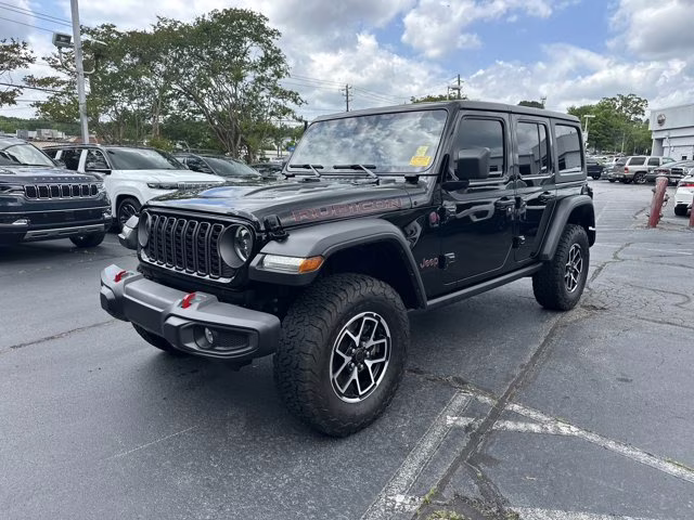 2024 Black Clearcoat Jeep Wrangler Rubicon 4X4 Convertible