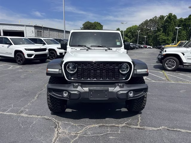 2024 Bright White Clearcoat Jeep Wrangler 4xe Willys 4X4 Convertible