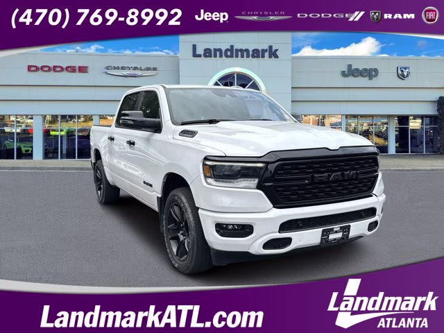 2023 Bright White Clearcoat Ram 1500 Big Horn 4X4 Truck