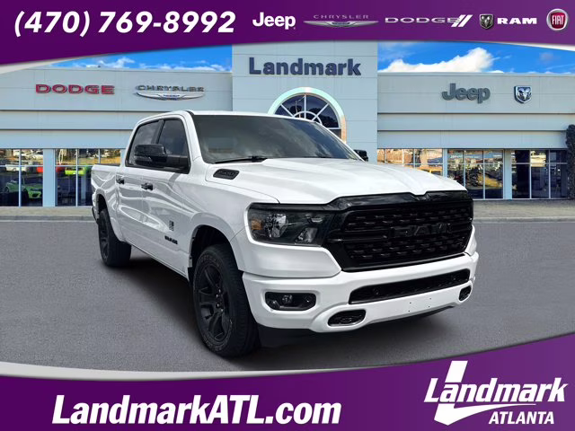 2023 Bright White Clearcoat Ram 1500 Big Horn 4X4 Truck