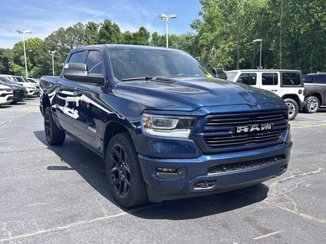 2023 Patriot Blue Pearlcoat Ram 1500 Laramie 4X4 Truck