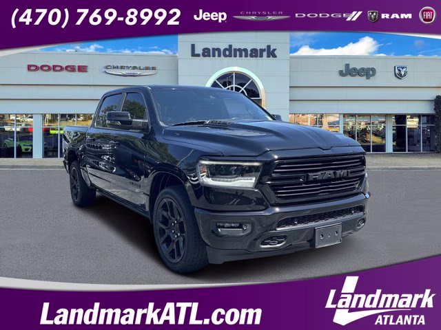 2023 Diamond Black Crystal Pearlcoat Ram 1500 Laramie 4X4 Truck