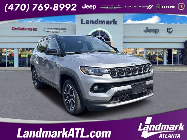 2023 Billet Silver Metallic Clearcoat Jeep Compass Limited 4X4 SUV