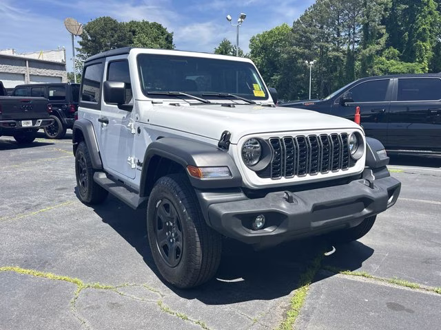2025 Bright White Clearcoat Jeep Wrangler Sport 4X4 Convertible