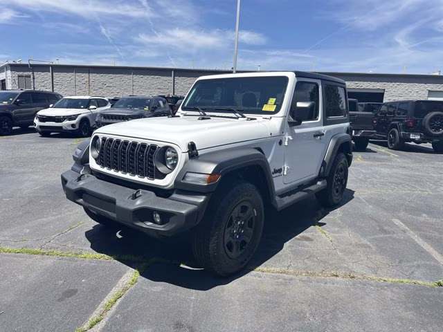2025 Bright White Clearcoat Jeep Wrangler Sport 4X4 Convertible