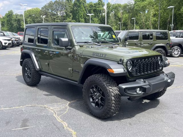 2024 Sarge Green Clearcoat Jeep Wrangler Willys 4X4 Convertible