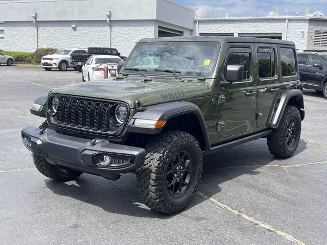 2024 Sarge Green Clearcoat Jeep Wrangler Willys 4X4 Convertible