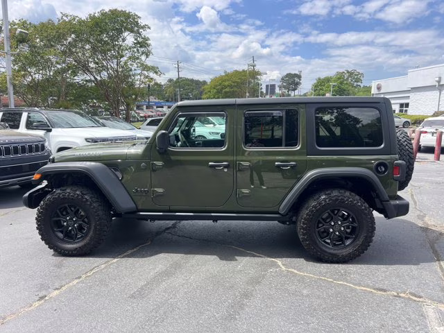 2024 Sarge Green Clearcoat Jeep Wrangler Willys 4X4 Convertible
