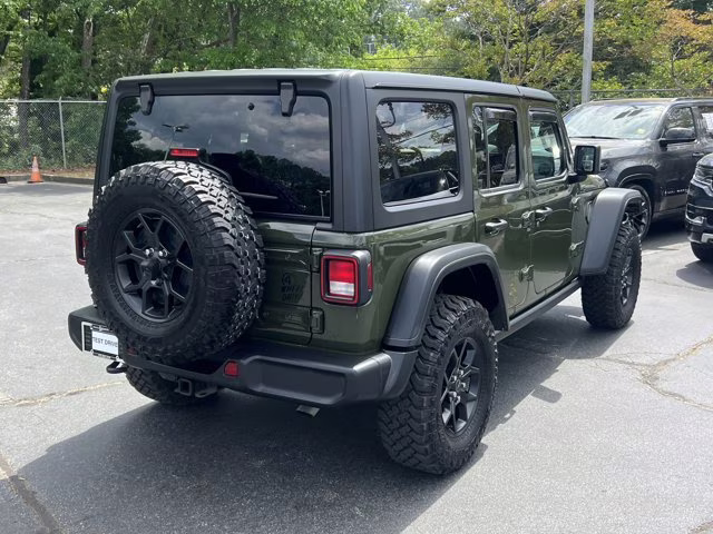2024 Sarge Green Clearcoat Jeep Wrangler Willys 4X4 Convertible