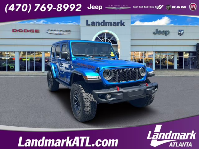 2025 Hydro Blue Pearl Coat Jeep Wrangler Rubicon X 4X4 Convertible