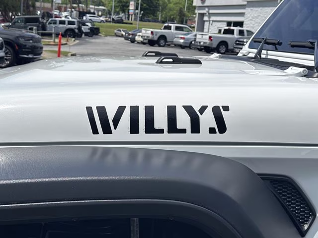 2024 Bright White Clearcoat Jeep Wrangler 4xe Willys 4X4 Convertible
