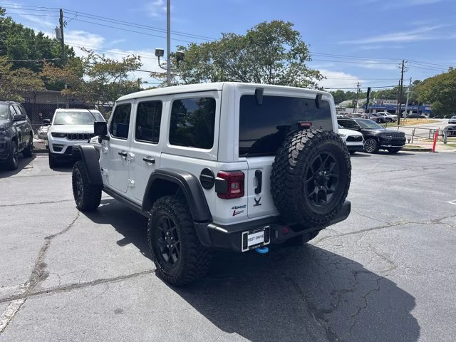 2024 Bright White Clearcoat Jeep Wrangler 4xe Willys 4X4 Convertible