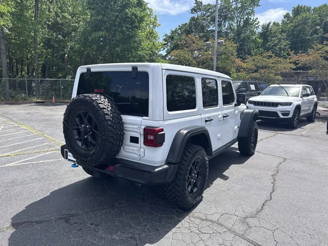 2024 Bright White Clearcoat Jeep Wrangler 4xe Willys 4X4 Convertible