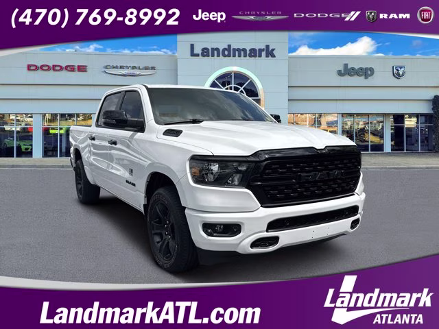 2023 Bright White Clearcoat Ram 1500 Big Horn 4X4 Truck
