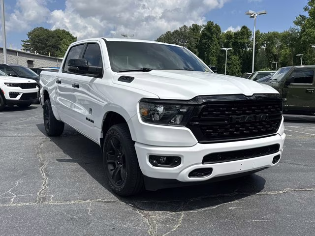 2023 Bright White Clearcoat Ram 1500 Big Horn 4X4 Truck