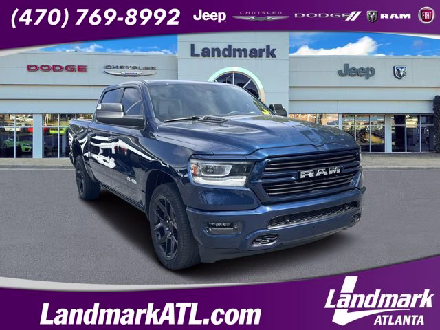 2023 Patriot Blue Pearlcoat Ram 1500 Laramie 4X4 Truck
