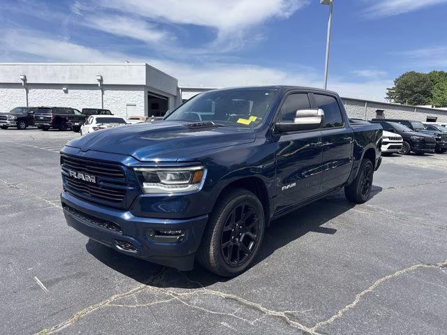2023 Patriot Blue Pearlcoat Ram 1500 Laramie 4X4 Truck