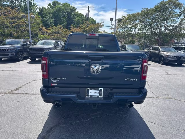 2023 Patriot Blue Pearlcoat Ram 1500 Laramie 4X4 Truck