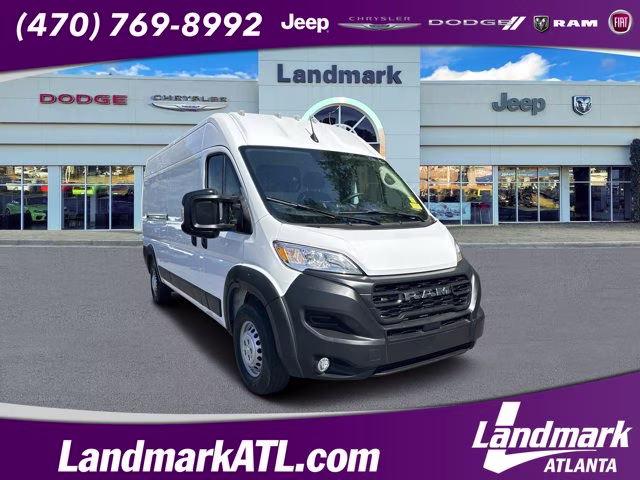 2025 Bright White Clearcoat Ram ProMaster Cargo Van Tradesman FWD Van