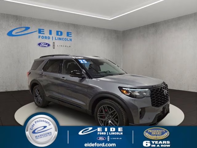 2025 Carbonized Gray Metallic Ford Explorer ST 4X4 SUV