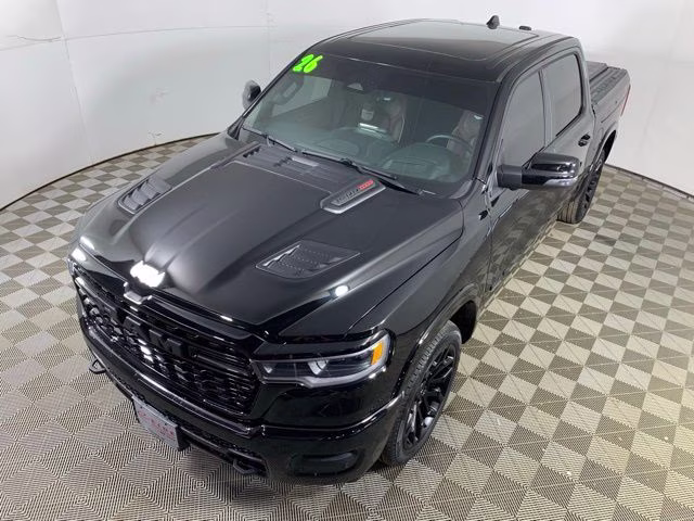 2026 Diamond Black Crystal Pearlcoat Ram 1500 Limited 4X4 Truck