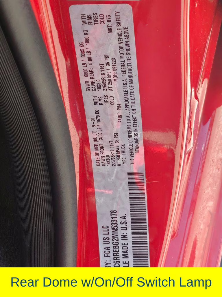 2021 Flame Red Clearcoat Ram 1500 Big Horn/Lone Star RWD Truck
