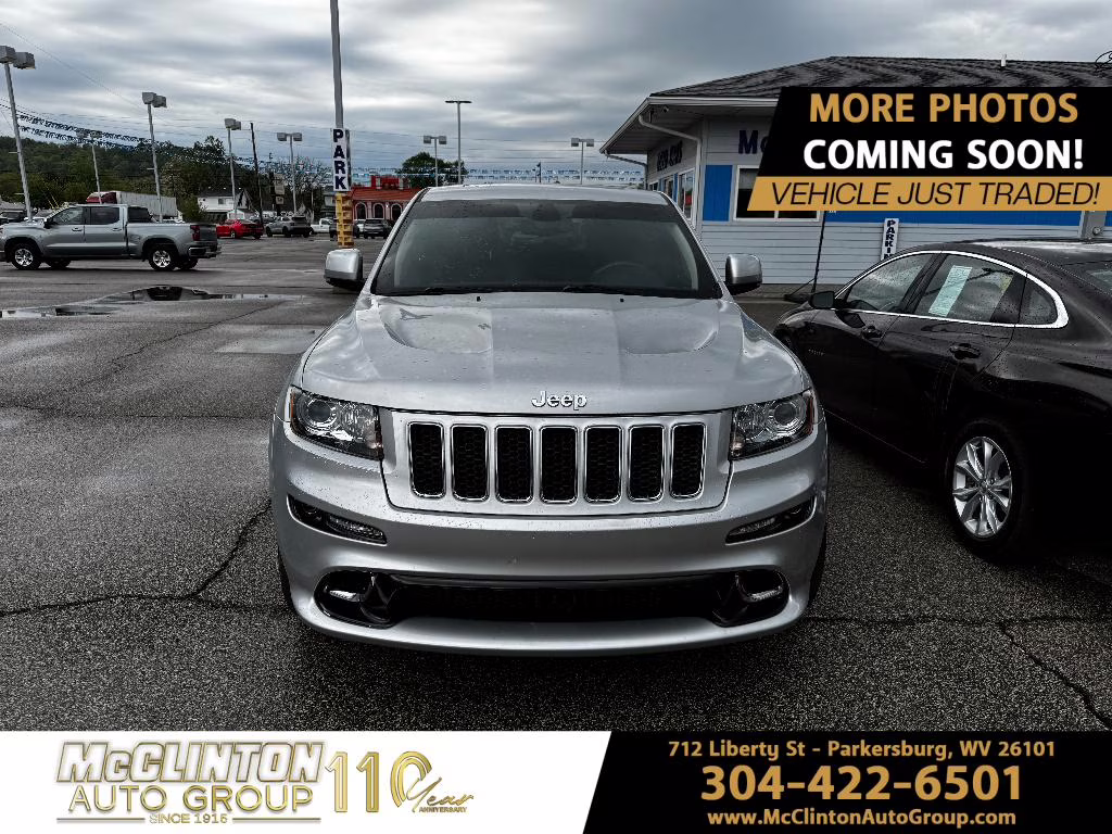 2012 Bright Silver Metallic Clearcoat Jeep Grand Cherokee SRT8 4X4 SUV