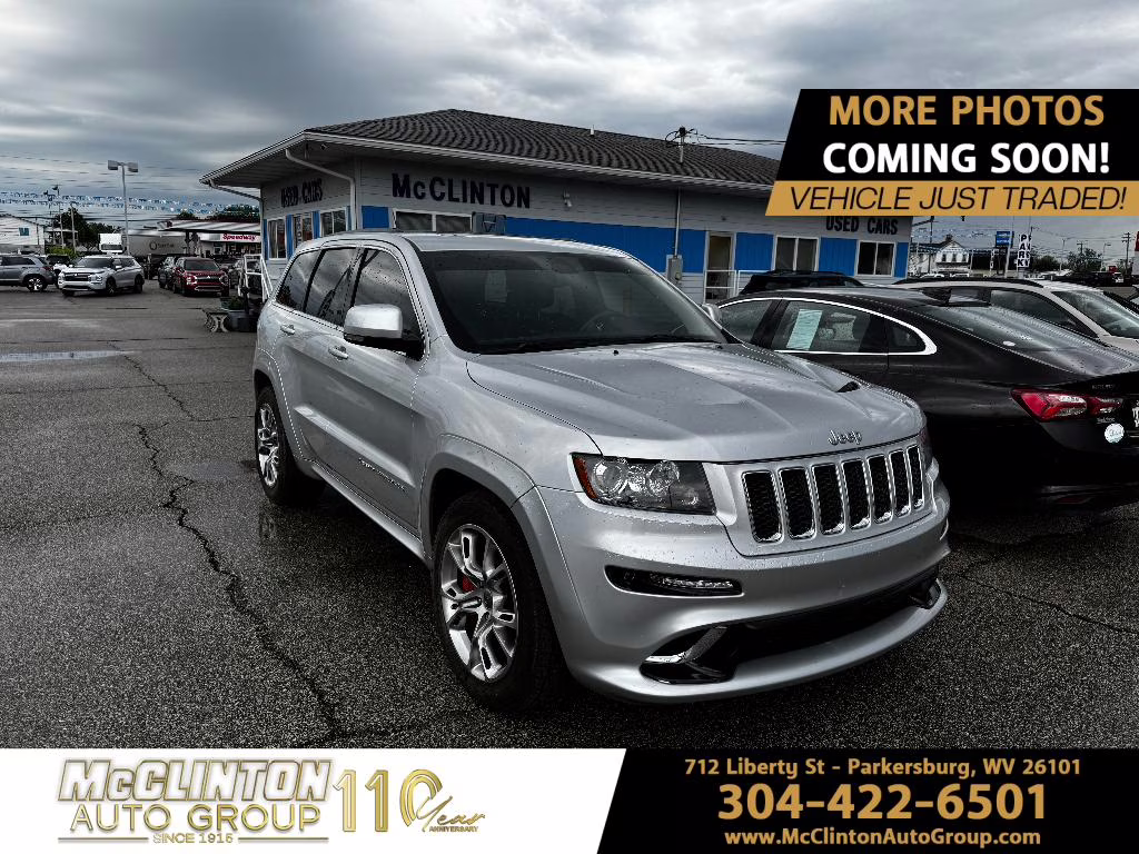 2012 Bright Silver Metallic Clearcoat Jeep Grand Cherokee SRT8 4X4 SUV