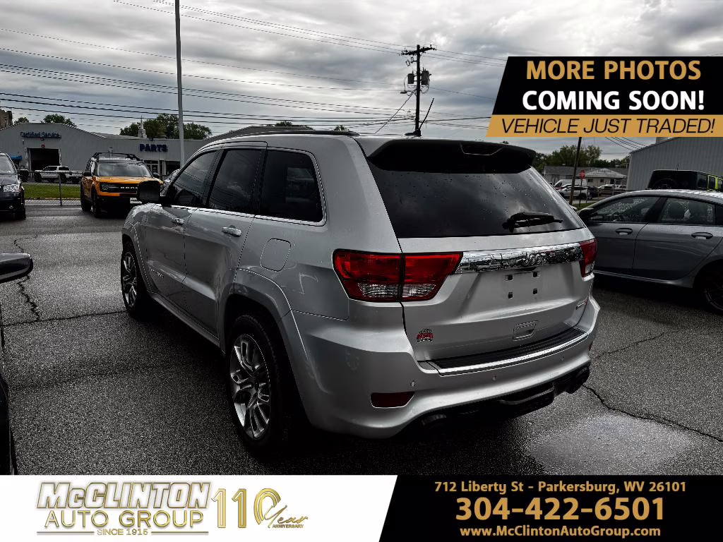 2012 Bright Silver Metallic Clearcoat Jeep Grand Cherokee SRT8 4X4 SUV