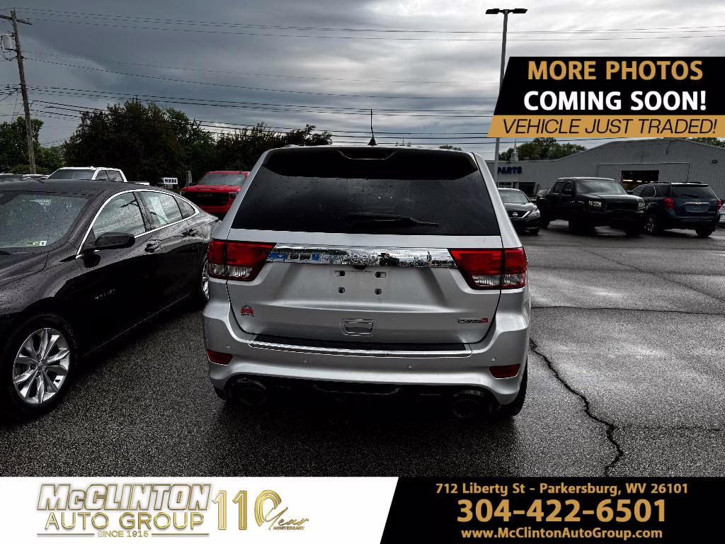 2012 Bright Silver Metallic Clearcoat Jeep Grand Cherokee SRT8 4X4 SUV