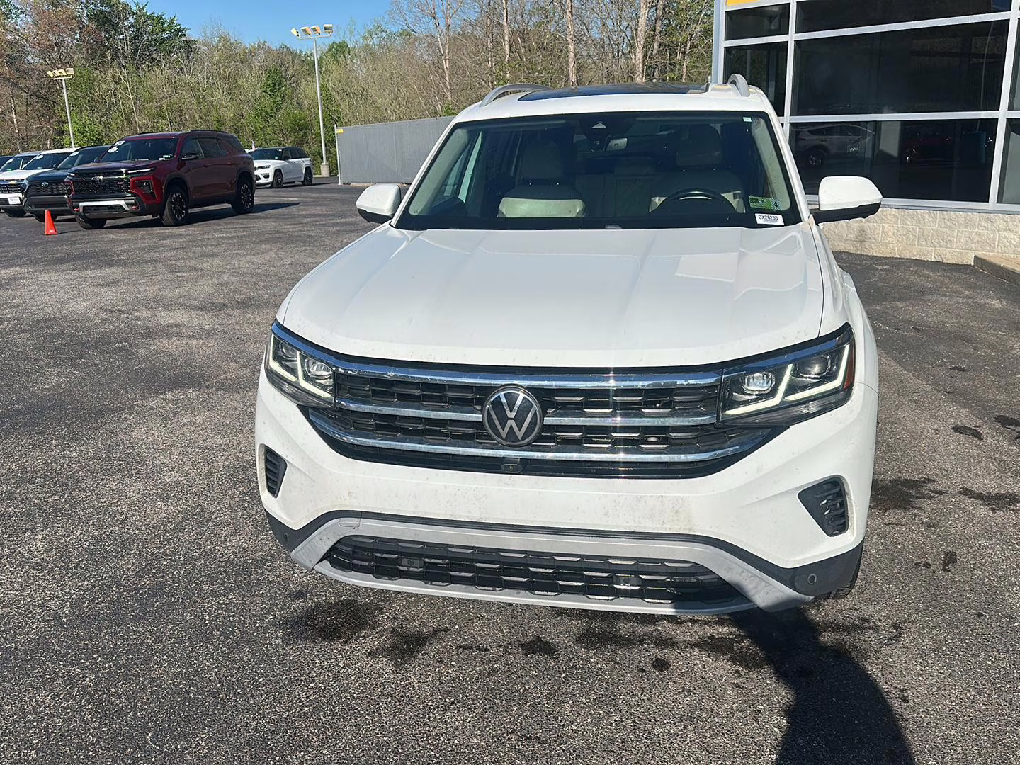 2021 Pure White Volkswagen Atlas 3.6L V6 SEL Premium AWD 4MOTION