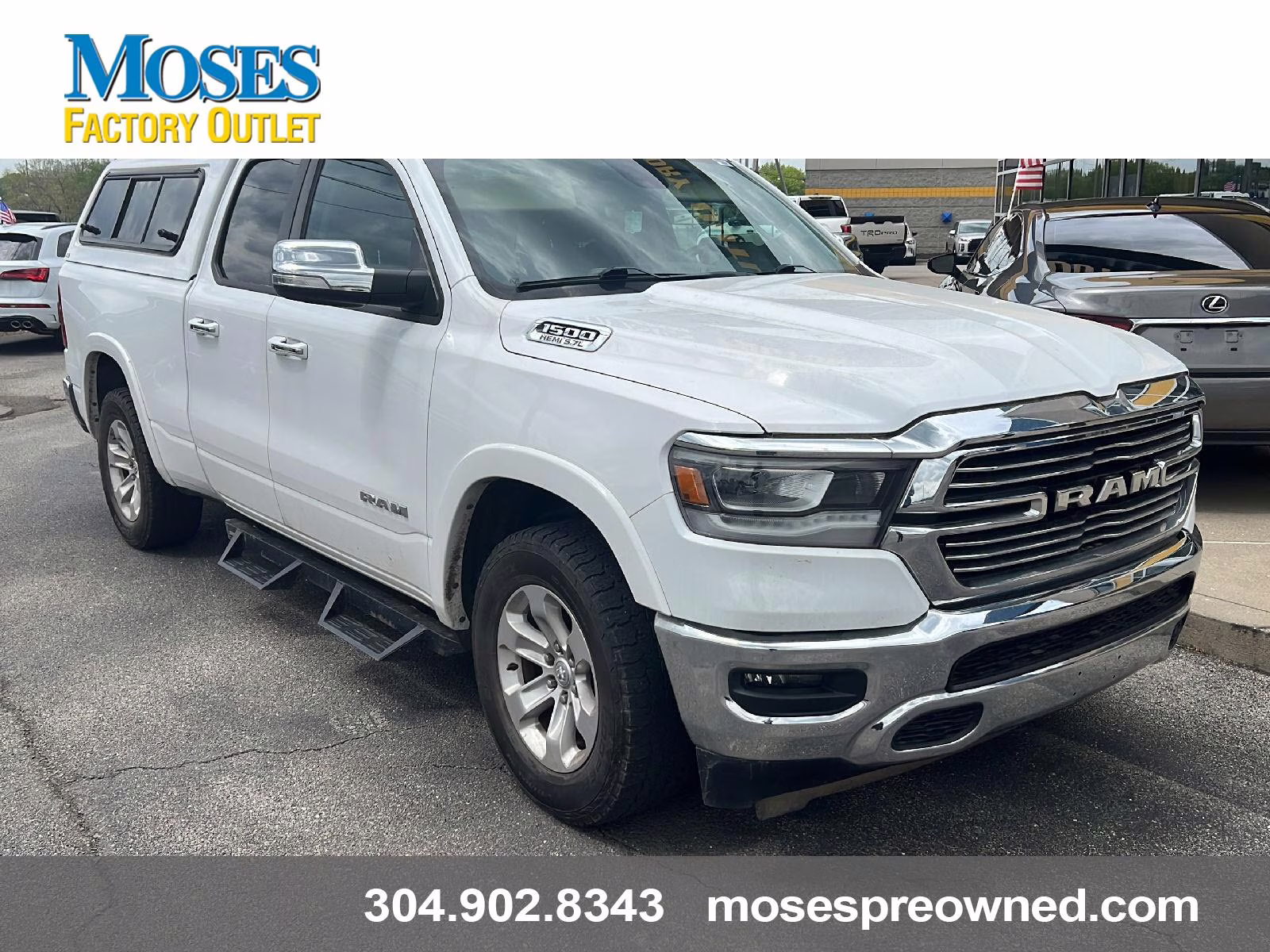 2020 Bright White Clearcoat Ram 1500 Laramie 4X4 Truck