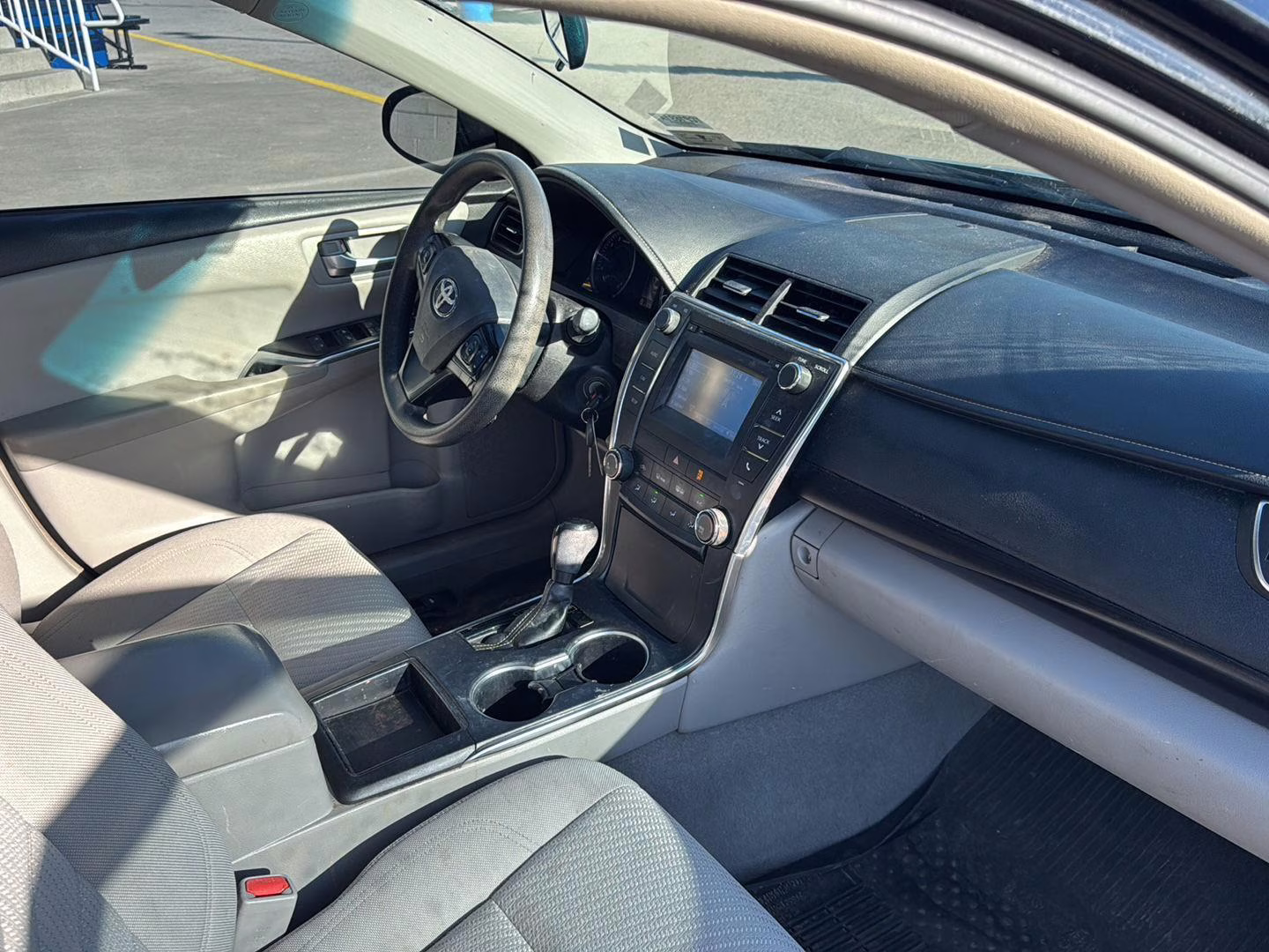 2017 Midnight Black Metallic Toyota Camry LE FWD Sedan