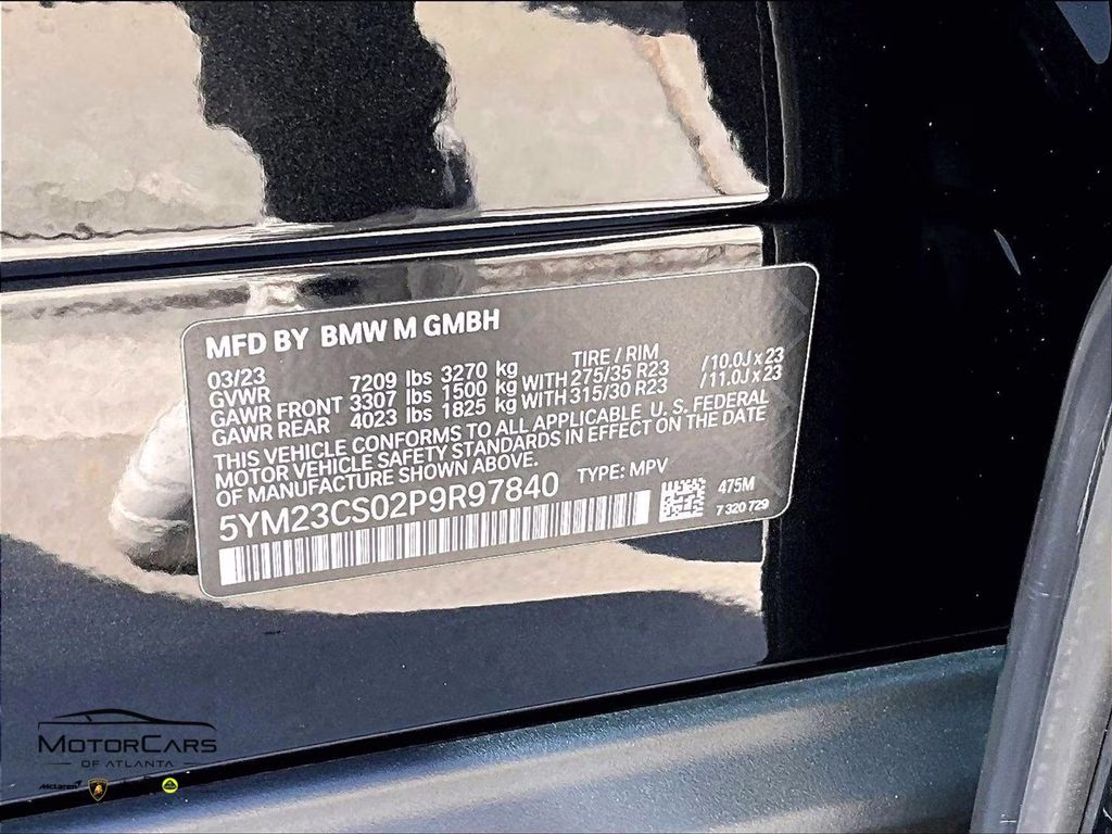 2023 Black Sapphire Metallic BMW XM M Hybrid Power AWD SUV