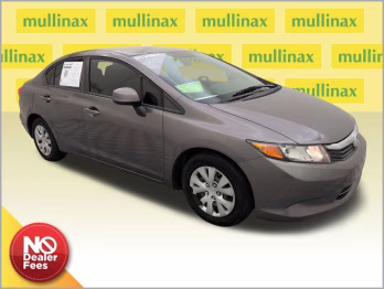 2012 Polished Metal Metallic Honda Civic LX FWD Sedan