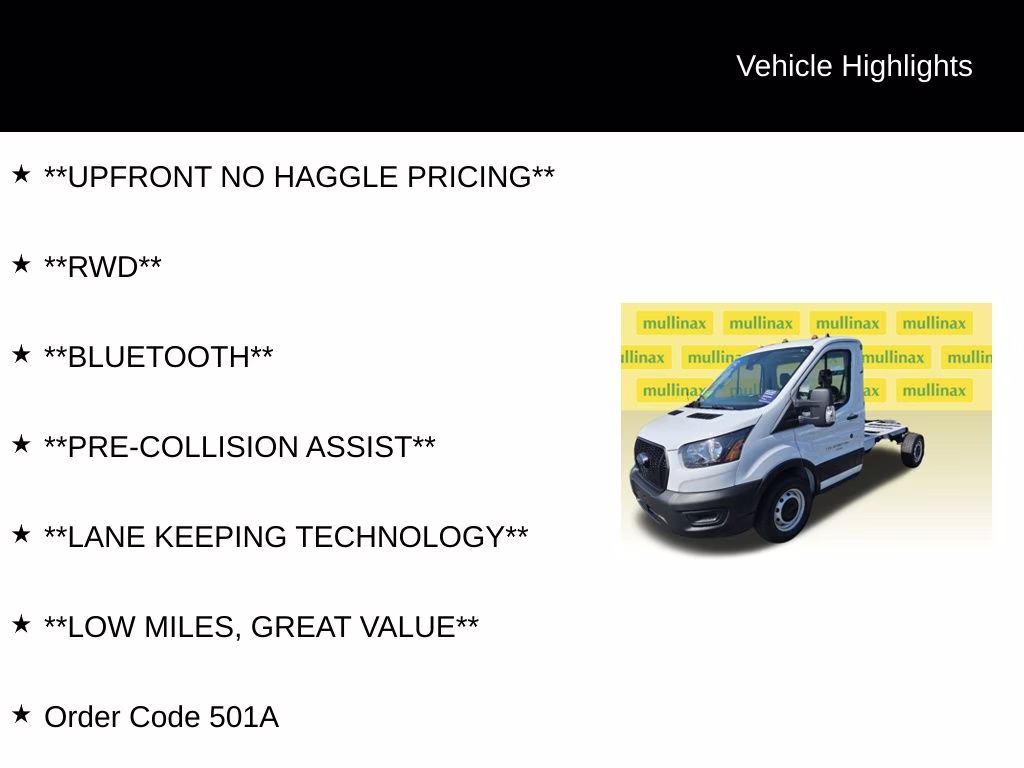 2024 Oxford White Ford Transit-350 Base RWD Truck