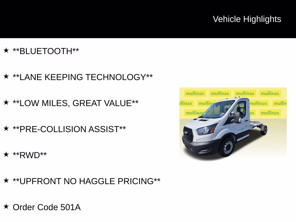 2024 Oxford White Ford Transit-350 Base RWD Truck