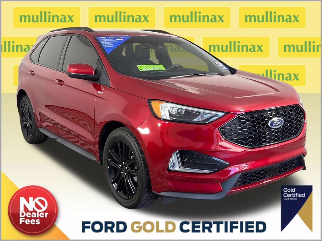 2022 Red Metallic Ford Edge ST Line AWD SUV