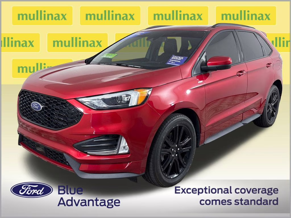 2022 Red Metallic Ford Edge ST Line AWD SUV