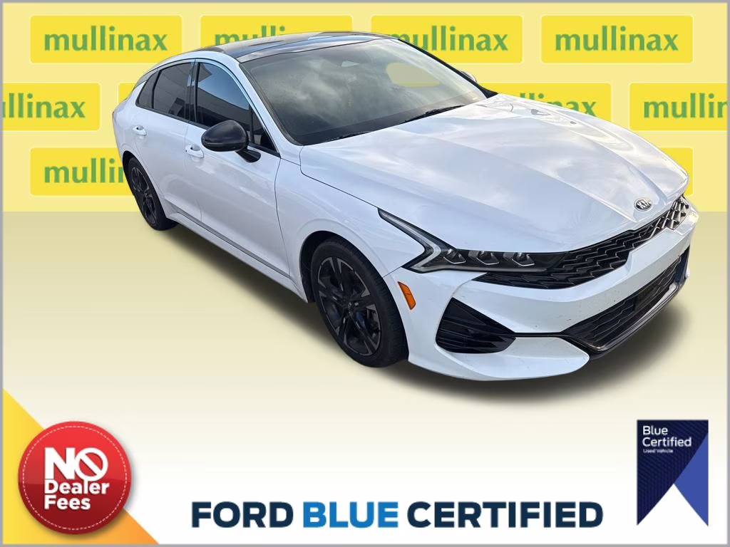 2021 Glacial White Pearl Kia K5 GT-Line FWD Sedan