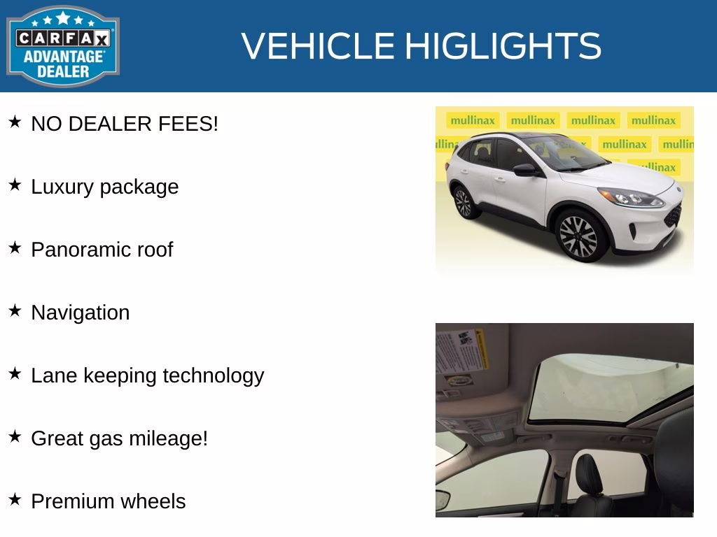 2020 Oxford White Ford Escape SE Sport Hybrid FWD SUV