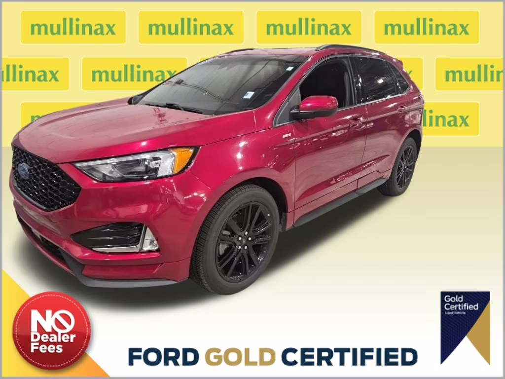 2022 Red Metallic Ford Edge ST Line AWD SUV