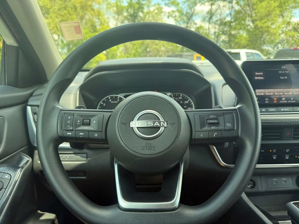 2024 Glacier White Nissan Rogue S FWD SUV