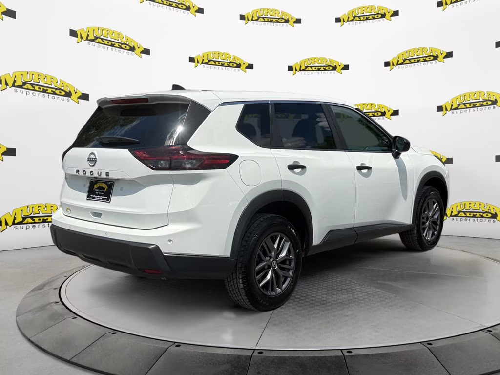 2024 Glacier White Nissan Rogue S FWD SUV