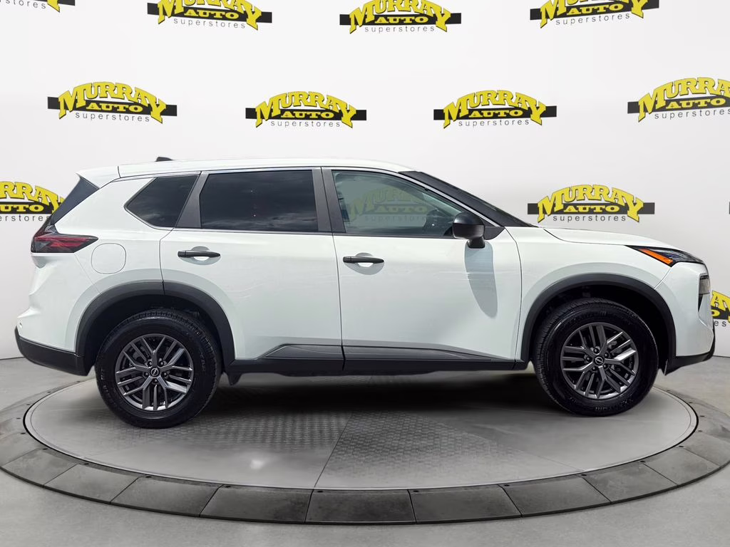 2024 Glacier White Nissan Rogue S FWD SUV