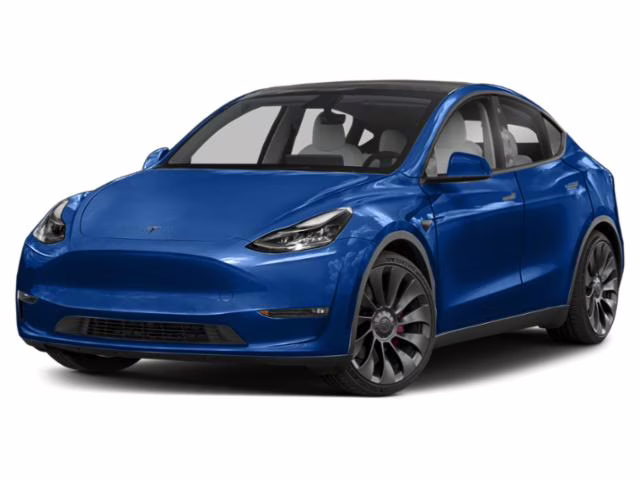 2023 Blue Tesla Model Y Long Range AWD SUV
