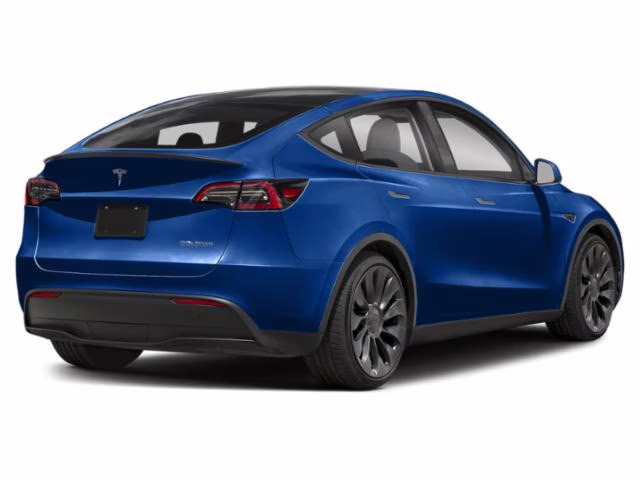 2023 Blue Tesla Model Y Long Range AWD SUV