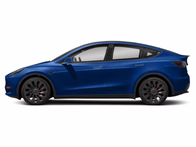 2023 Blue Tesla Model Y Long Range AWD SUV