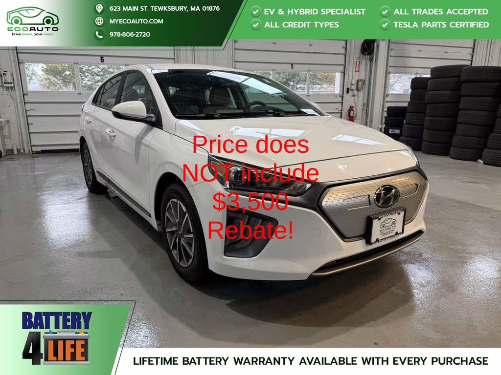 2021 Ceramic White Hyundai Ioniq Electric SE FWD Hatchback